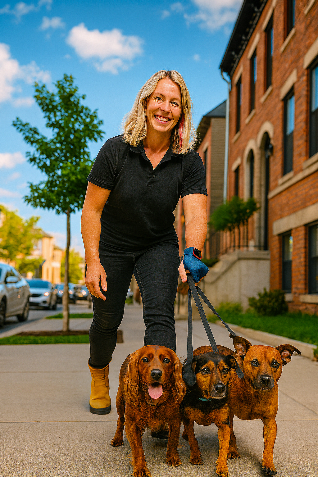 Professional dog walking and pet exercise