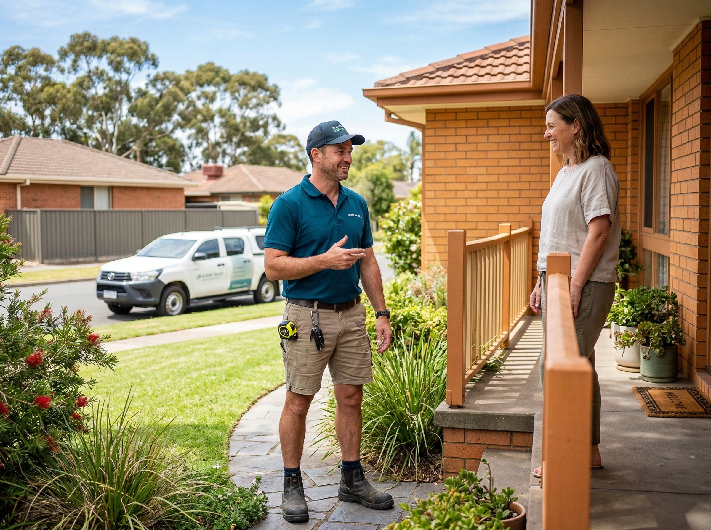 Professional service business owner working on customer relationships