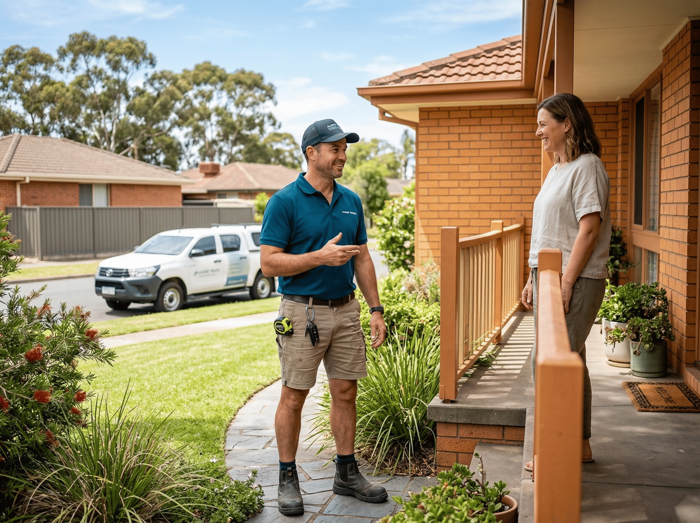 Professional service business owner working on customer relationships